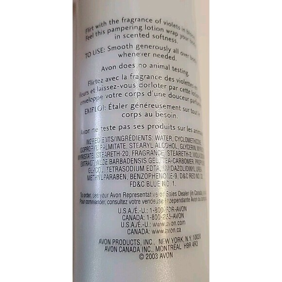 Avon Naturals VIOLET Body Lotion Shower Gel Sealed (Lot of 2) NOS 2003 - Picture 5 of 8